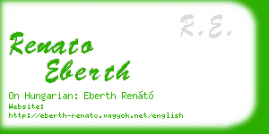renato eberth business card
